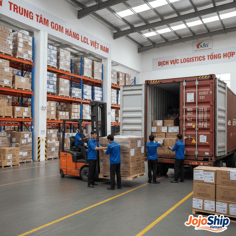 Container consolidation warehouse in Vietnam