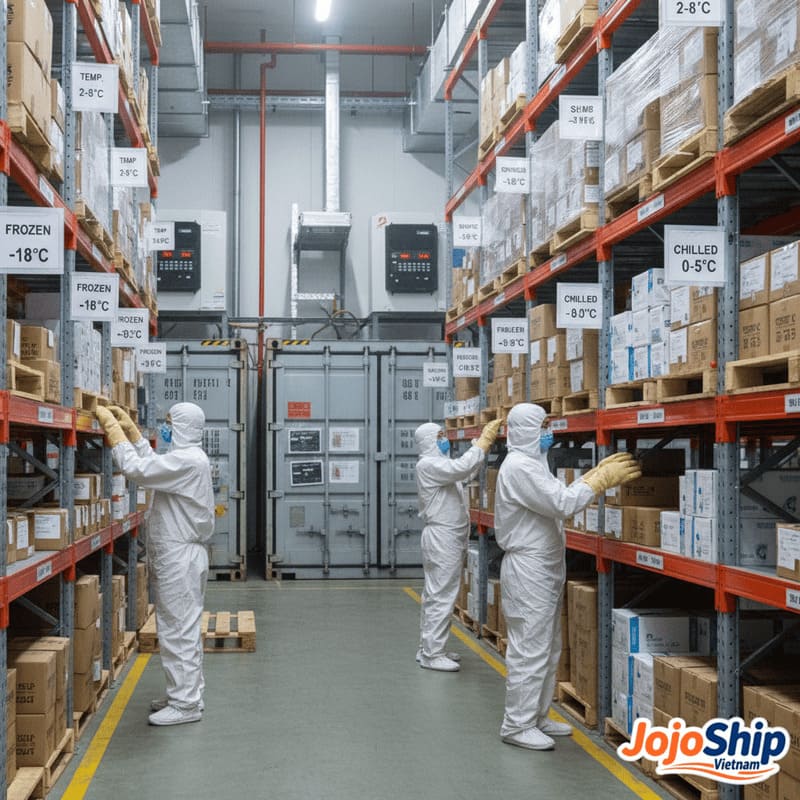 Temperature-controlled freight transportation from Vietnam