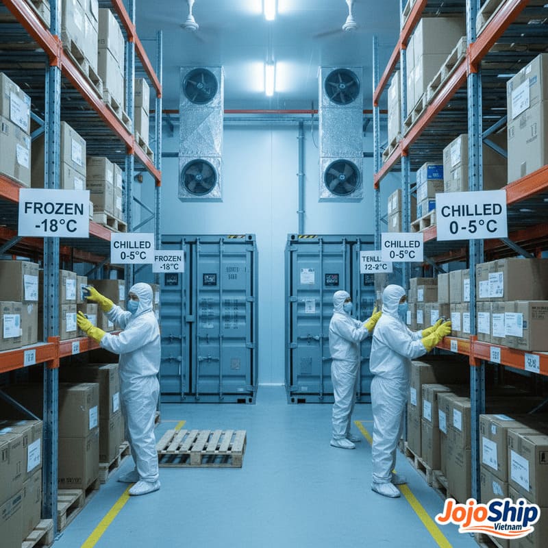 Various temperature-sensitive cargo from Vietnam